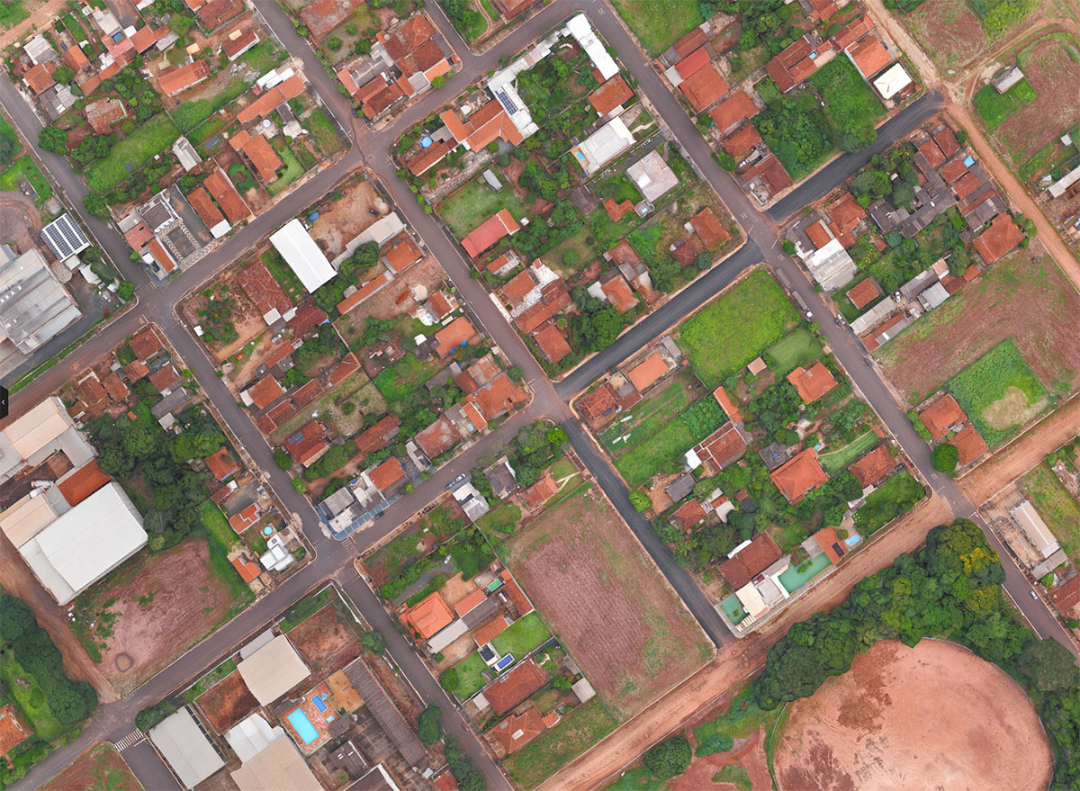 Orthomosaic of the Mombuca city in Brazil captured with the eBee X drone