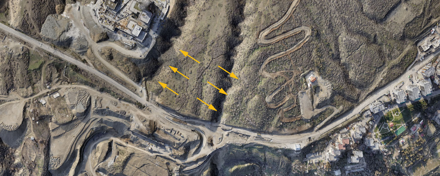 Drone mapping to assess geological hazards in the Vashlijvari slope, Georgia