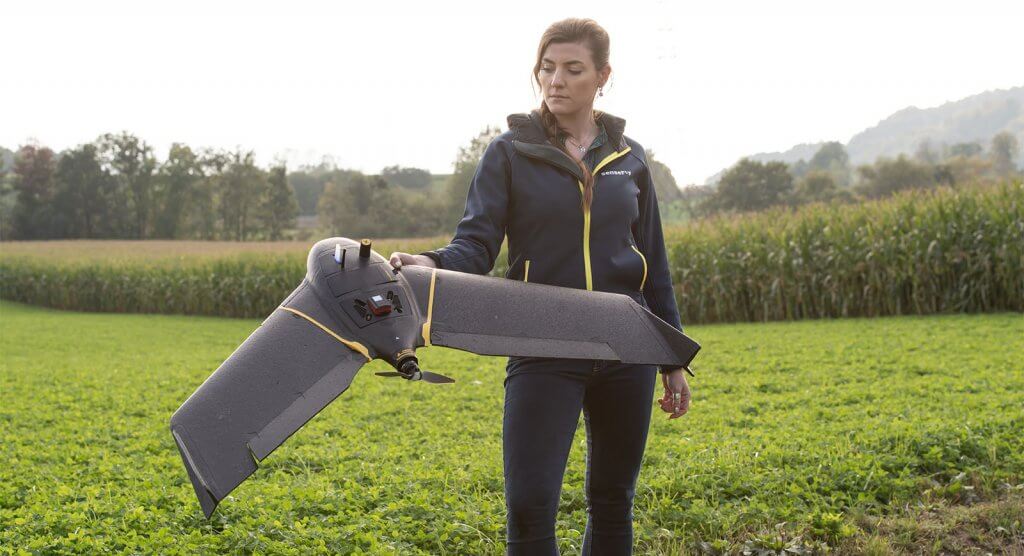 Agriculture expert with eBee X drone